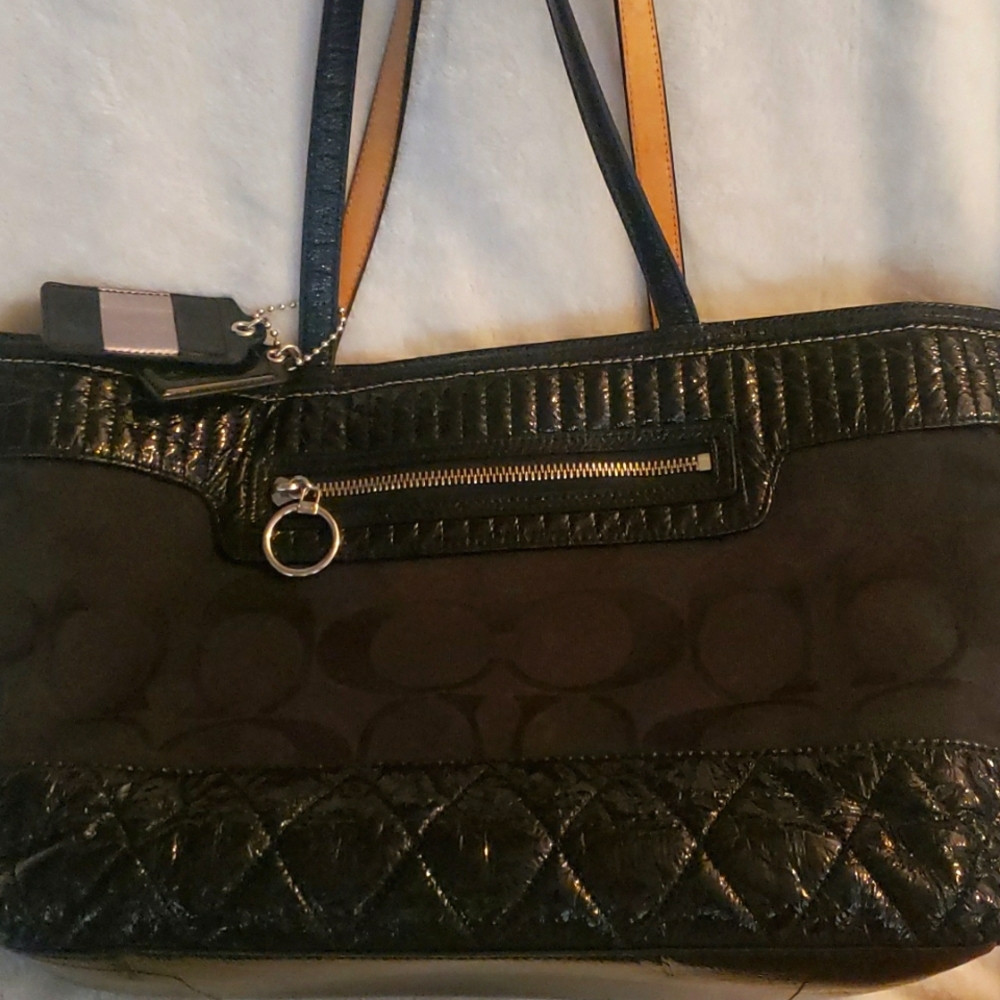 Coach poppy tote